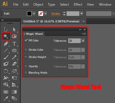 how to use magic wand tool in illustrator how to use magic wand tool in illustrator