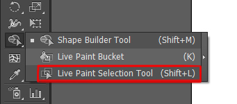 live paint selection tool in illustrator