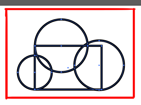 overlapping shapes in illustrator