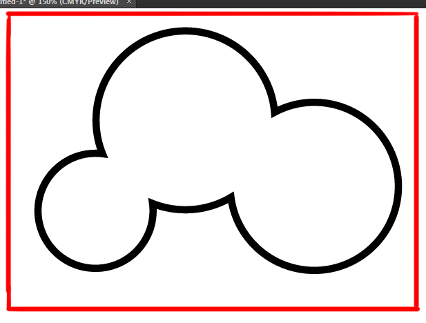 shapes merged using shape builder tool in illustrator
