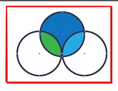 live paint bucket used to fill color in overlapping shapes in illustrator