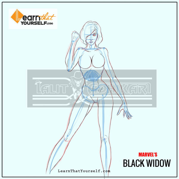 black widow female anatomy step 2