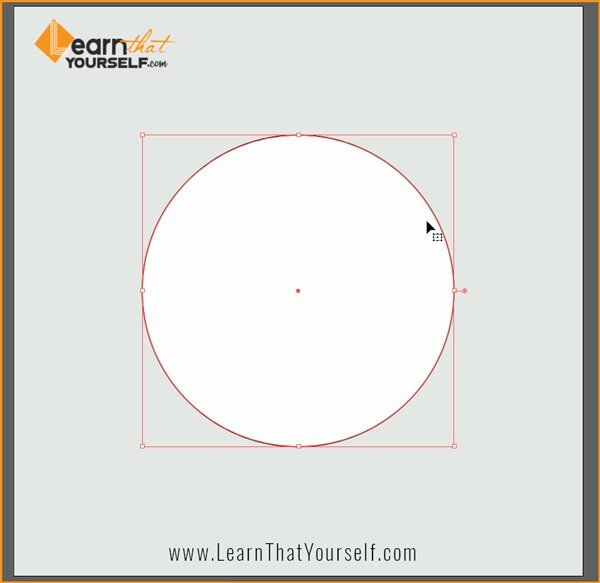 Circle made using ellipse tool in illustrator