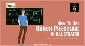 How to set brush pressure in illustrator