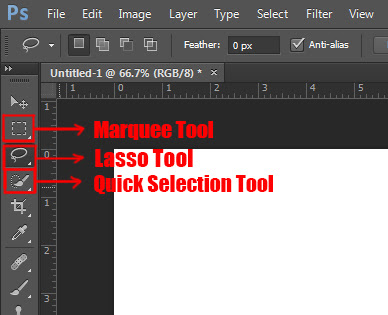 selection tools in photoshop