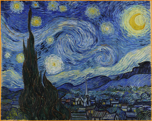 famous starry night painting by van gogh