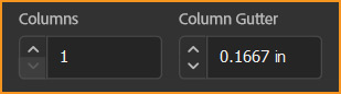 Columns & Column Gutter values in new document dialog box in InDesign